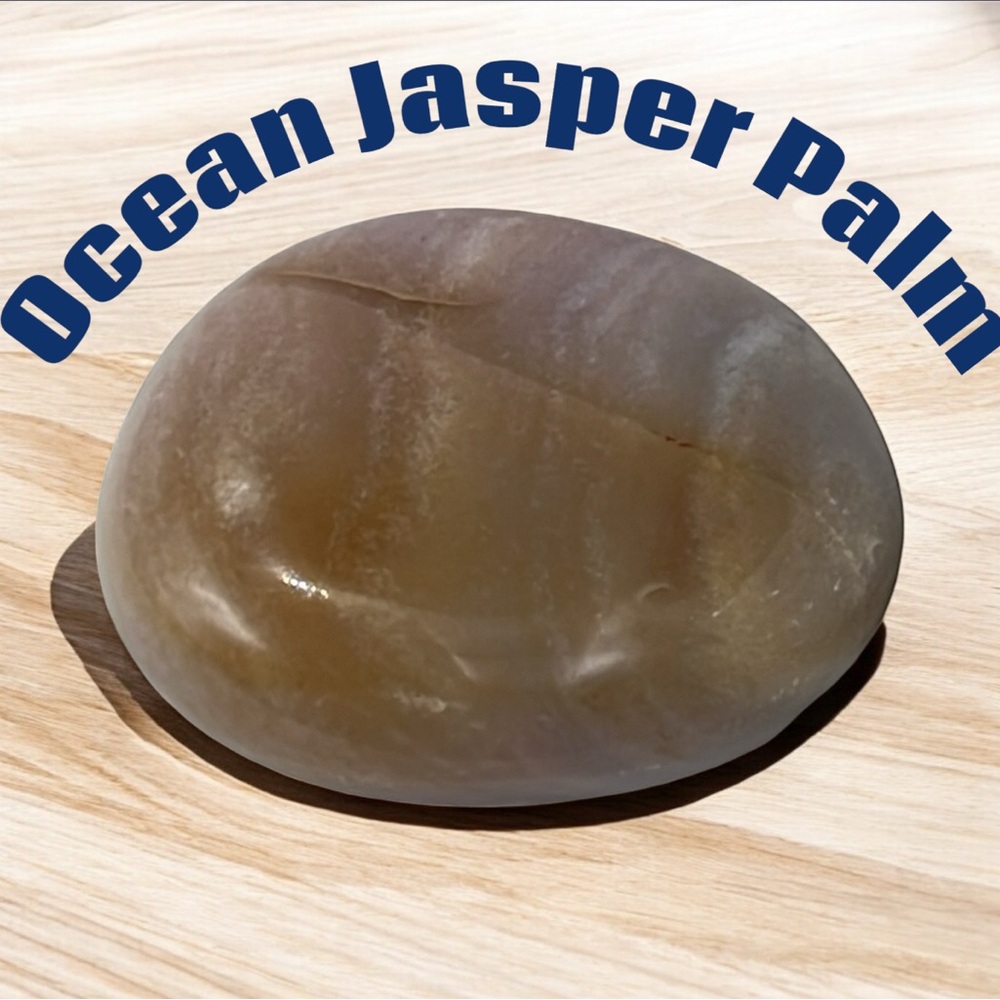 Ocean Jasper Huge Crystal Gemstone Palm Stone NWOT